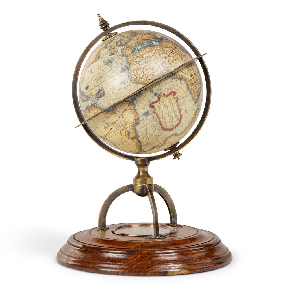 Terrestrial Globe With Compass - Authentic Models