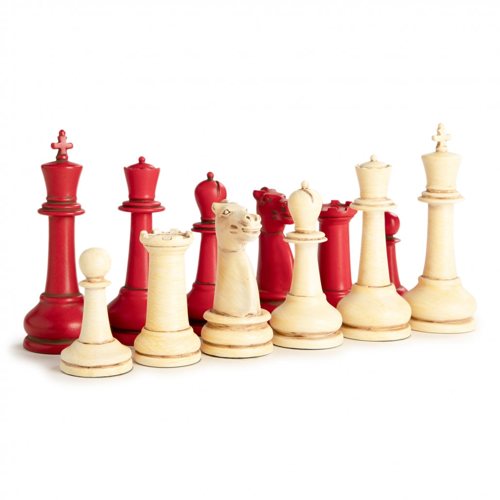 Bishop Red  Staunton Chess Set Automatic – Thomas Earnshaw International