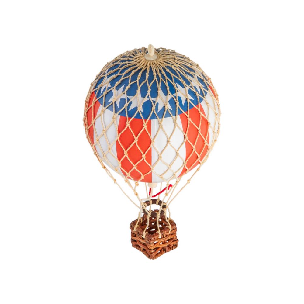 Floating The Skies Hot Air Balloon Replica Color Blue Authentic Models Decor New 